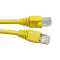 Yellow jumper wire Cat5e utp patch cord cable